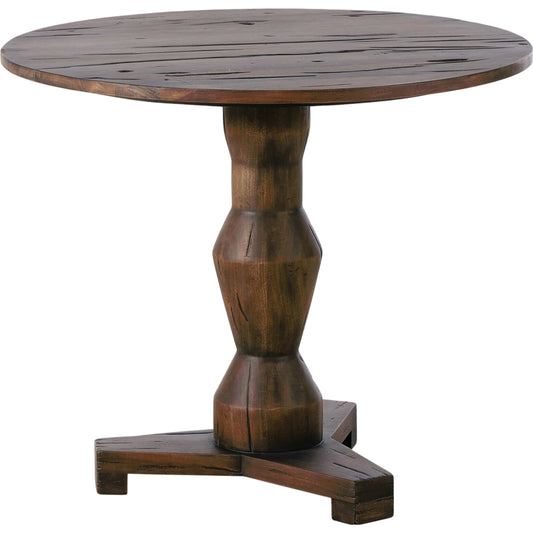 Rivi Large End Table by Four Hands in antique belgium bleach. Made from solid mixed reclaimed wood in a modern style.