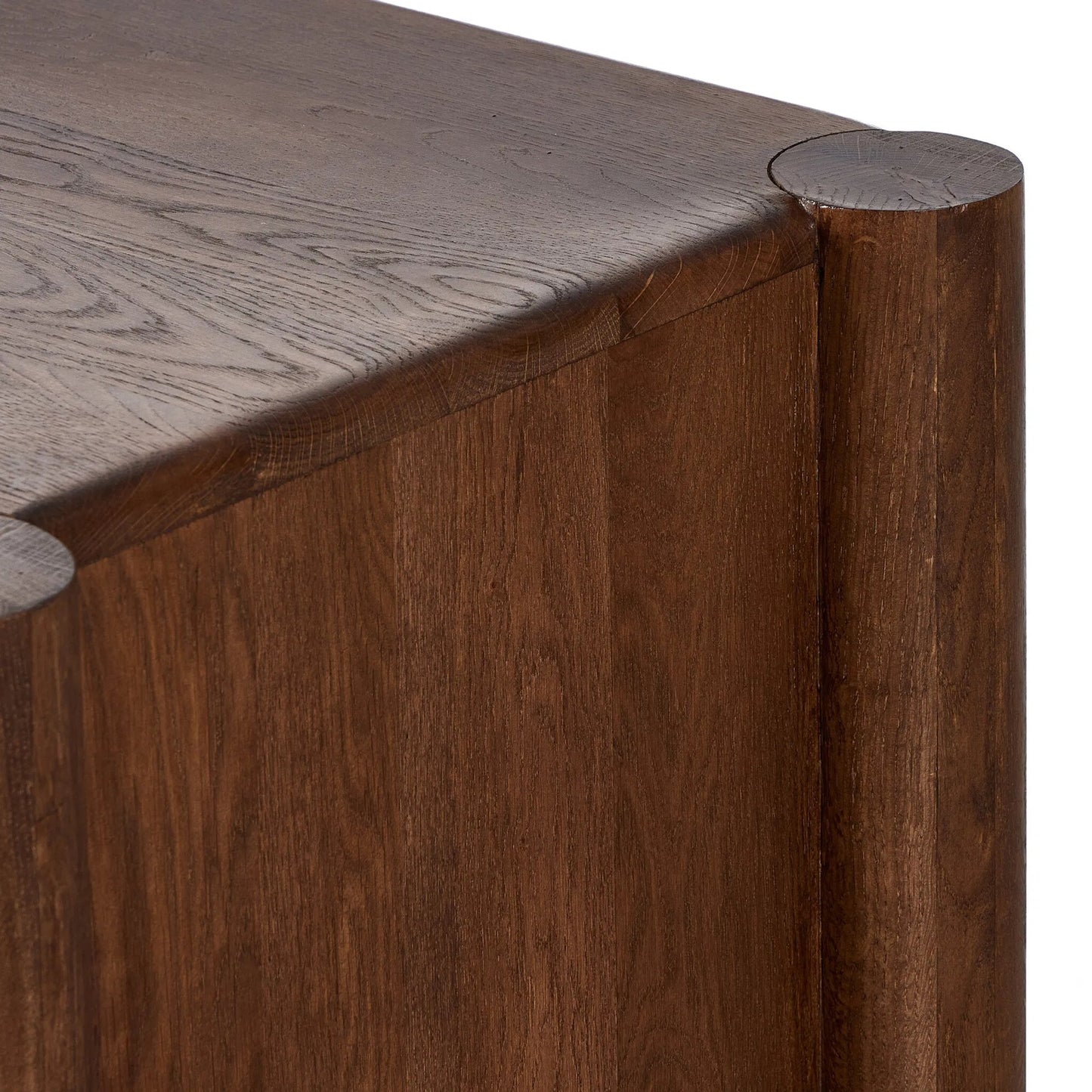 012 SI-2320053 | Closeup | Ezri 6 Drawer Dresser by Four Hands in carved cocoa oak. Made from solid oak in a unique style.