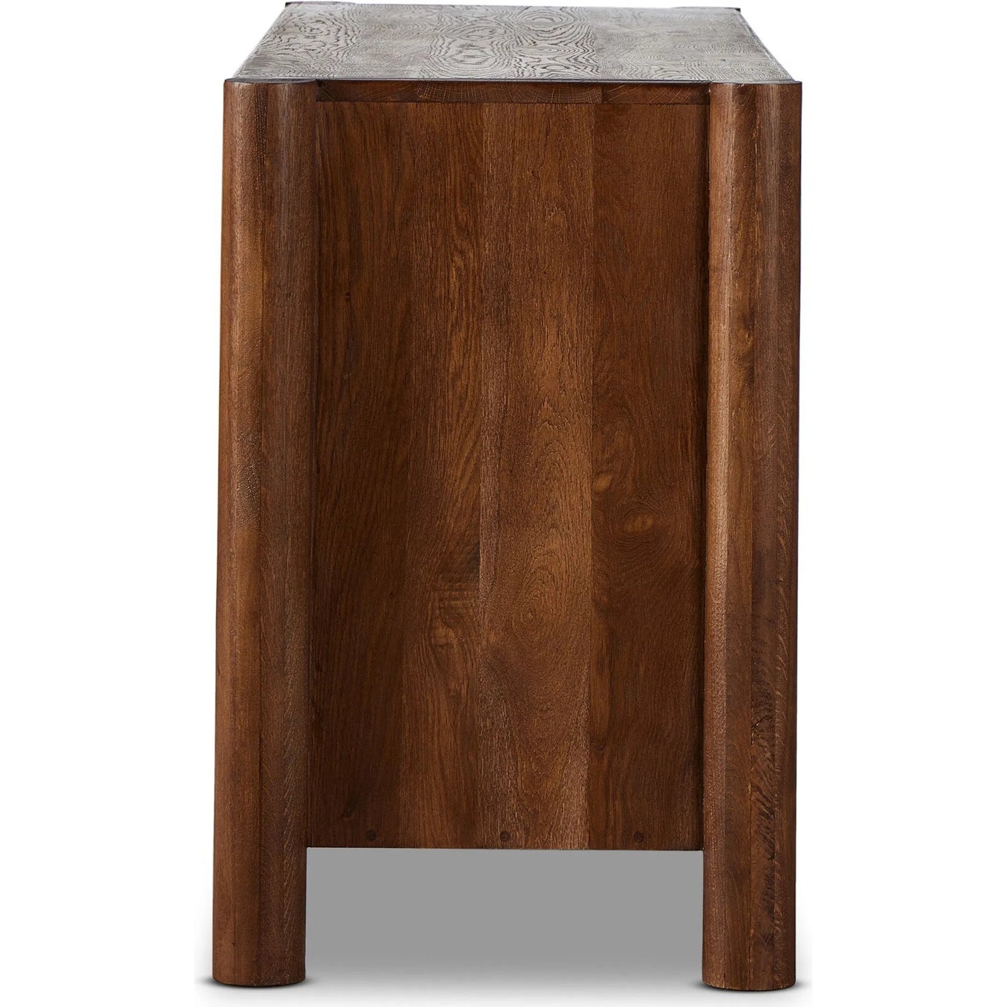 003 SI-2320053 | Additional Silo | Ezri 6 Drawer Dresser by Four Hands in carved cocoa oak. Made from solid oak in a unique style.