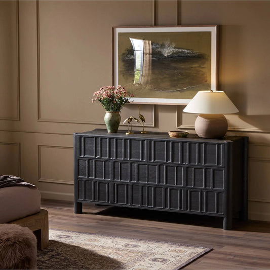 Ezri 6 Drawer Dresser by Four Hands. Made from solid oak in a traditional style.