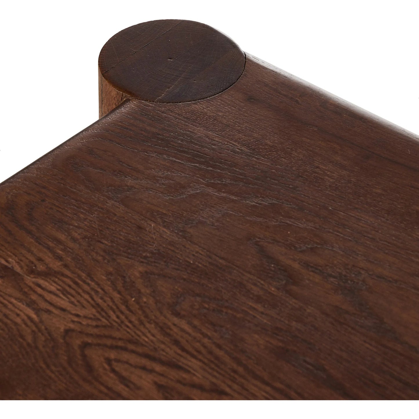011 SI-2320055 | Closeup | Ezri Nightstand by Four Hands in cocoa oak, carved cocoa oak. Made from solid oak in a unique style.