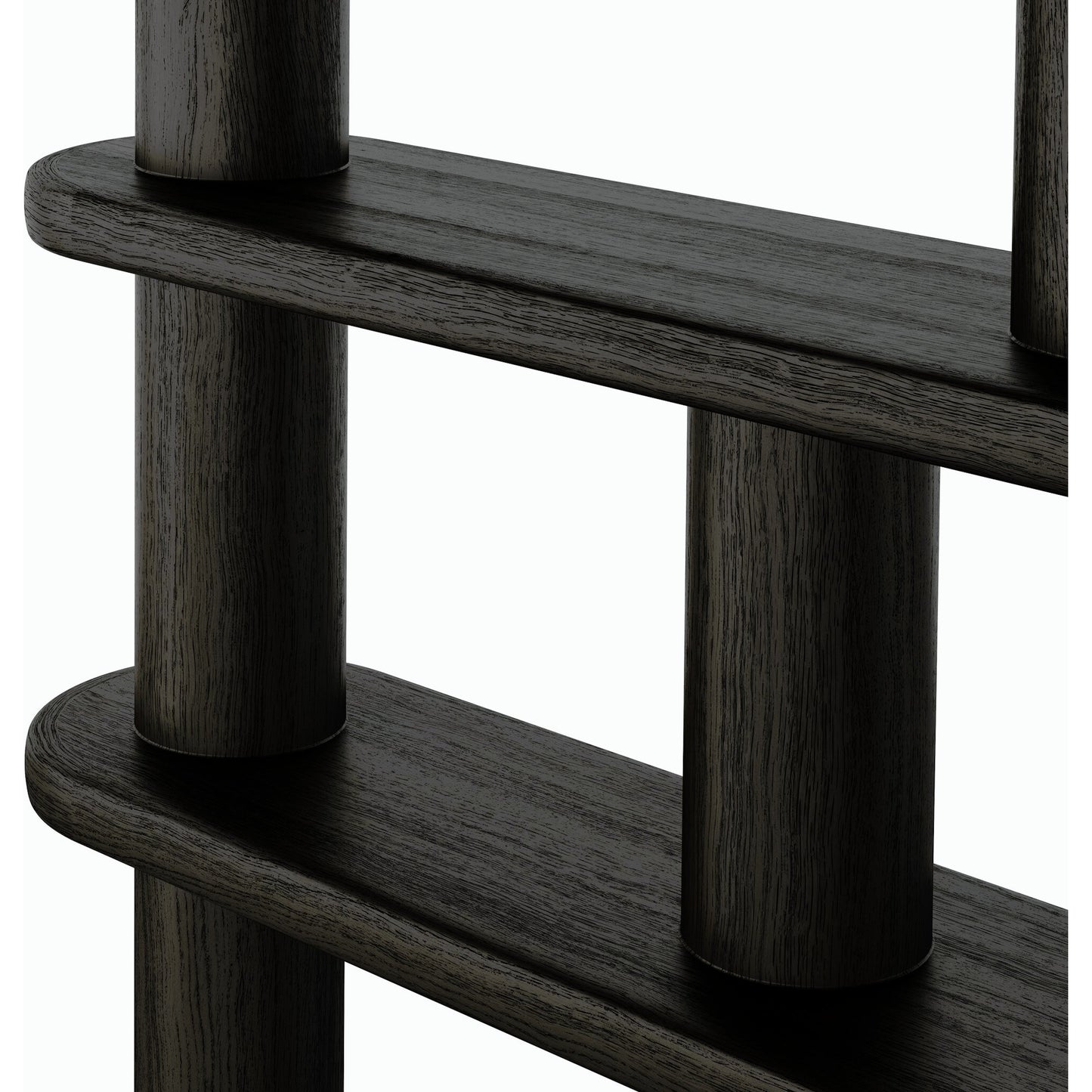 014 SI-2158284 | Closeup | Luciana Bookcase by Four Hands. Made from oak veneer, solid oak in a modern style.