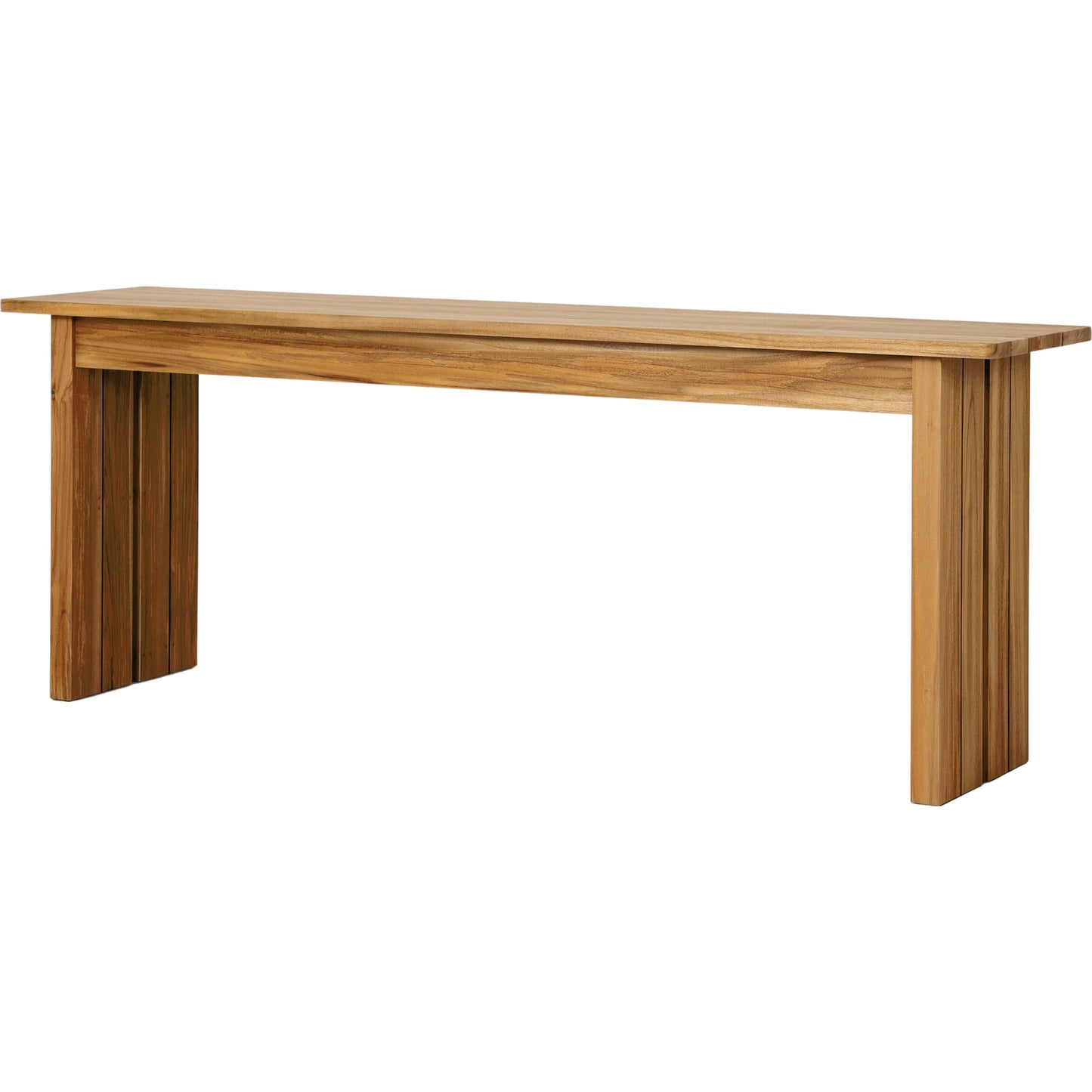001 SI-2158108 | Primary Silo | Chapman Outdoor Console Table by Four Hands in natural teak. Made from solid fsc®-certified teak in a modern style.