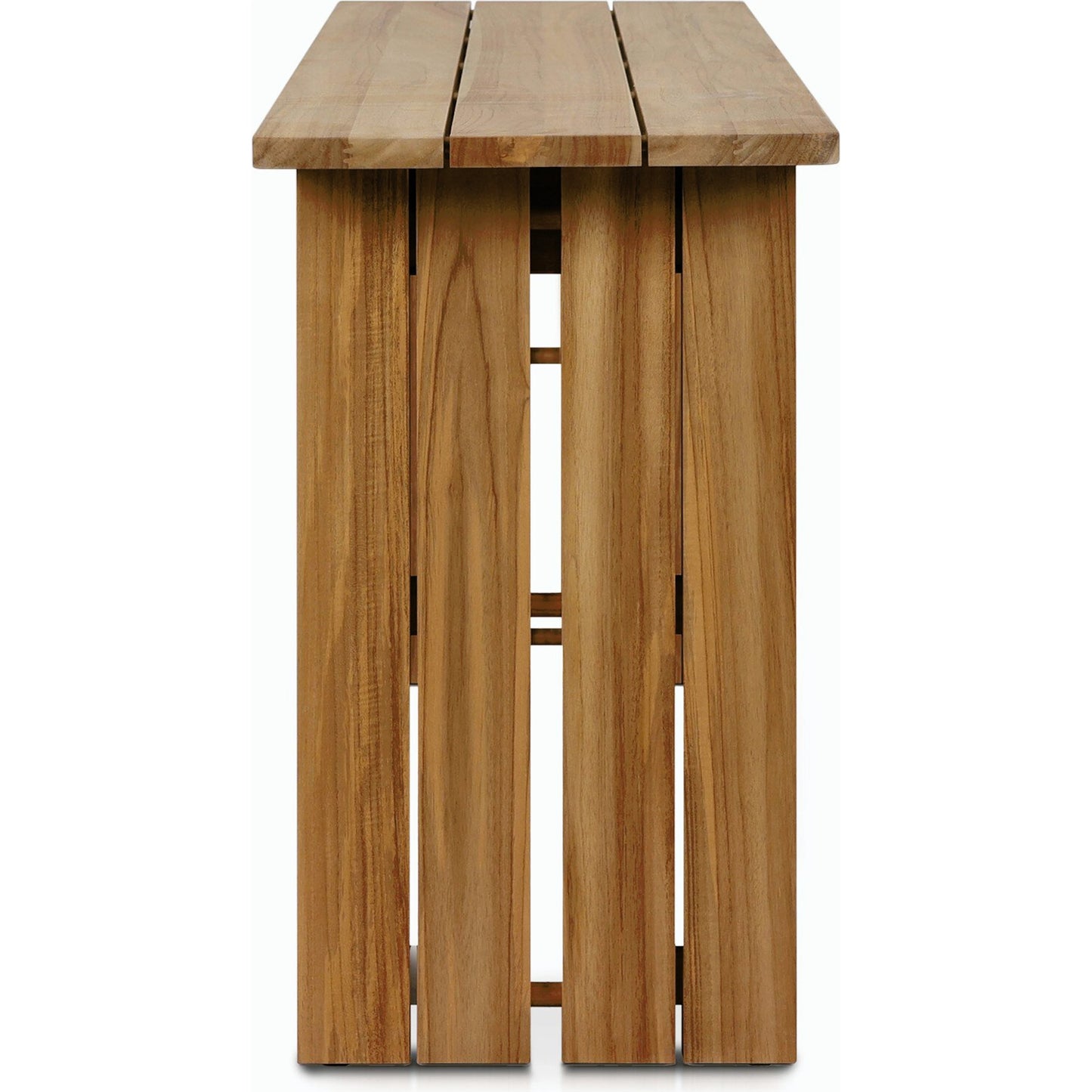 003 SI-2158108 | Additional Silo | Chapman Outdoor Console Table by Four Hands in natural teak. Made from solid fsc®-certified teak in a modern style.