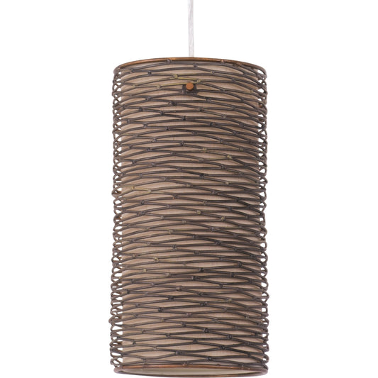 Flow III Mini Pendant by Varaluz in hammered orange. Made from hammered ore in a modern style.