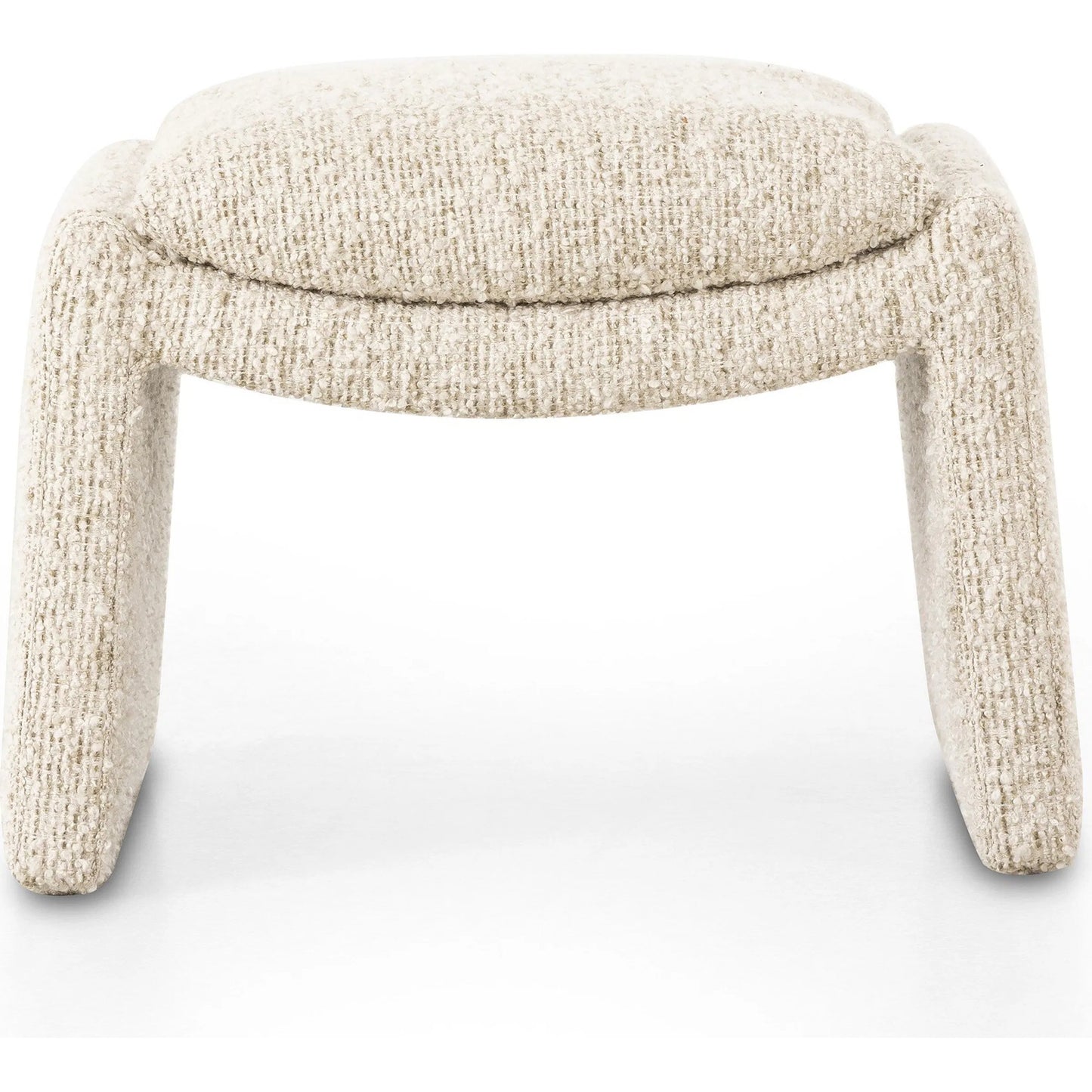 002 SI-2320040 | Additional Silo | Daniel Ottoman by Four Hands in ivan sand. Made from 60% acrylic, 33% cotton, 7% polyester in a transitional style.