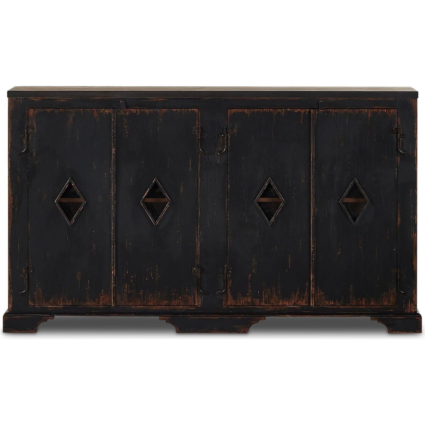 002 SI-2137641 | Additional Silo | The Humptulips River Moonshine Cabinet by Four Hands in distressed burnt black. Made from pine veneer, solid pine in a modern style.