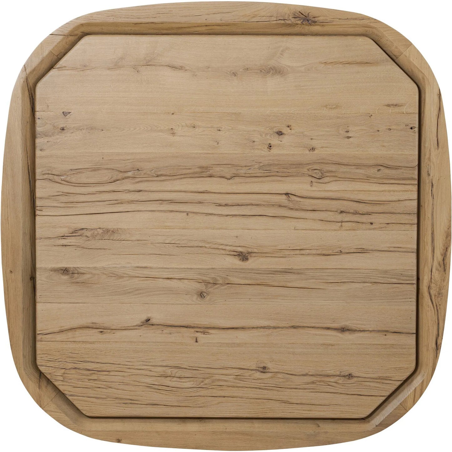 009 SI-2320147 | Closeup | Leandro Coffee Table by Four Hands in natural reclaimed french oak, natural french oak solid. Made from solid reclaimed oak, solid oak in a unique style.