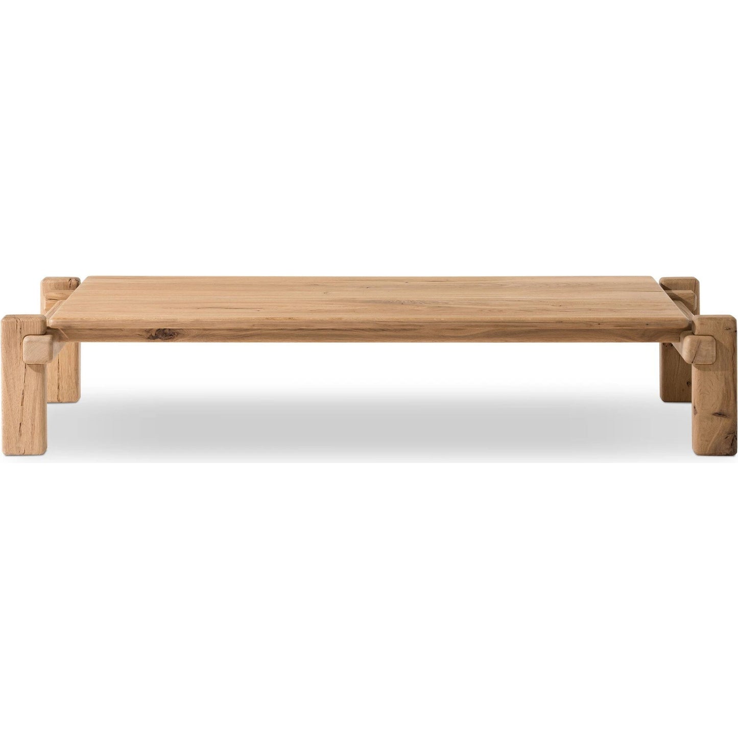 002 SI-2137485 | Additional Silo | Marcia Large Coffee Table by Four Hands in natural reclaimed french oak. Made from solid reclaimed oak in a modern style.