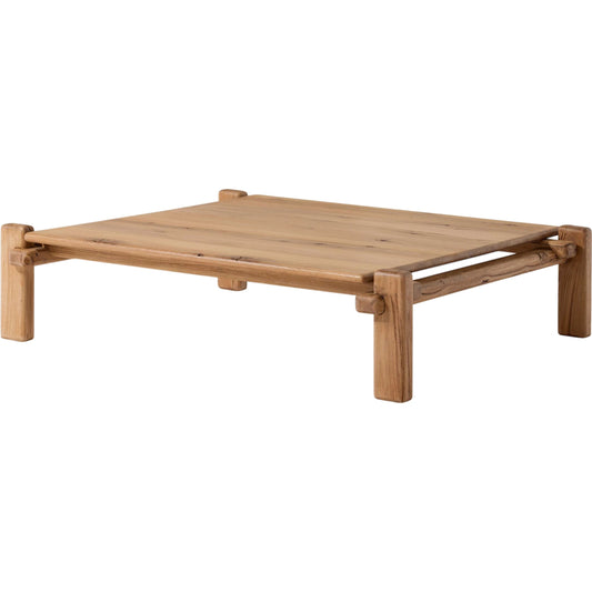 001 SI-2137487 | Primary Silo | Marcia Square Coffee Table by Four Hands in natural reclaimed french oak. Made from solid reclaimed oak in a modern style.