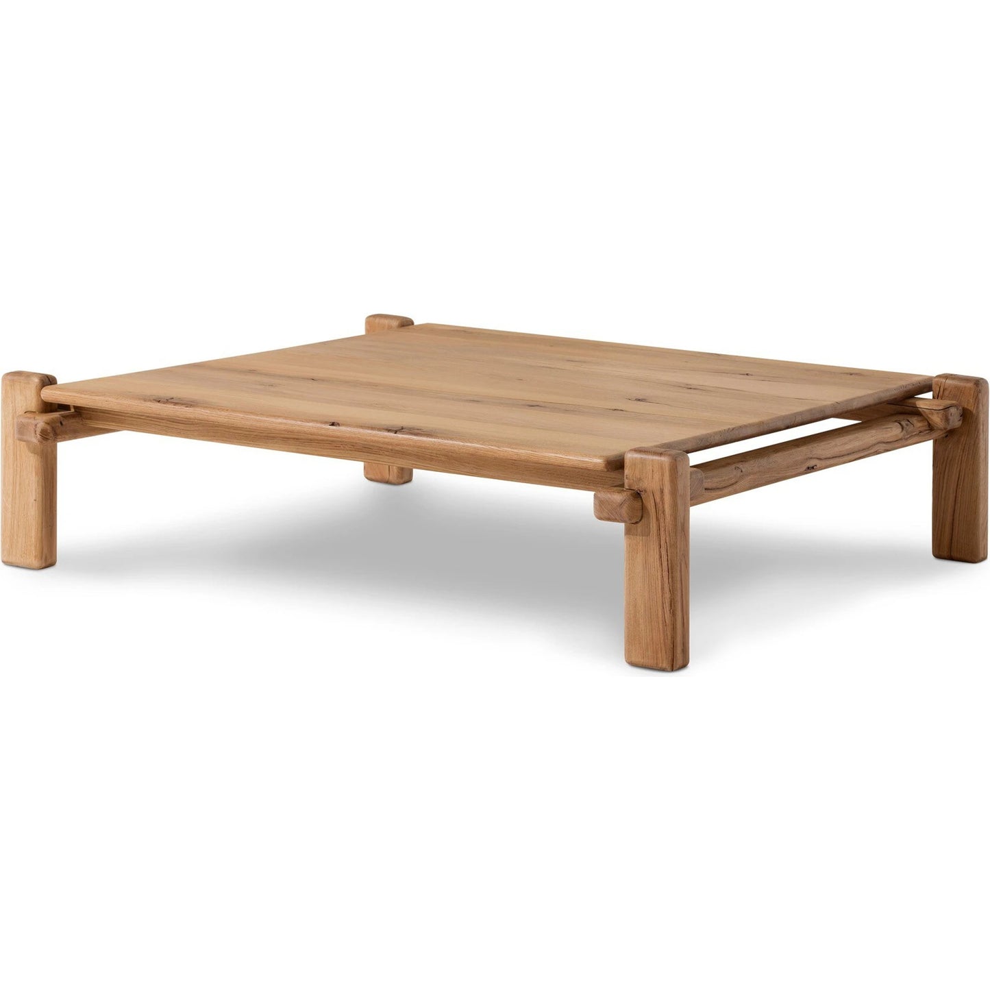 001 SI-2137487 | Primary Silo | Marcia Square Coffee Table by Four Hands in natural reclaimed french oak. Made from solid reclaimed oak in a modern style.