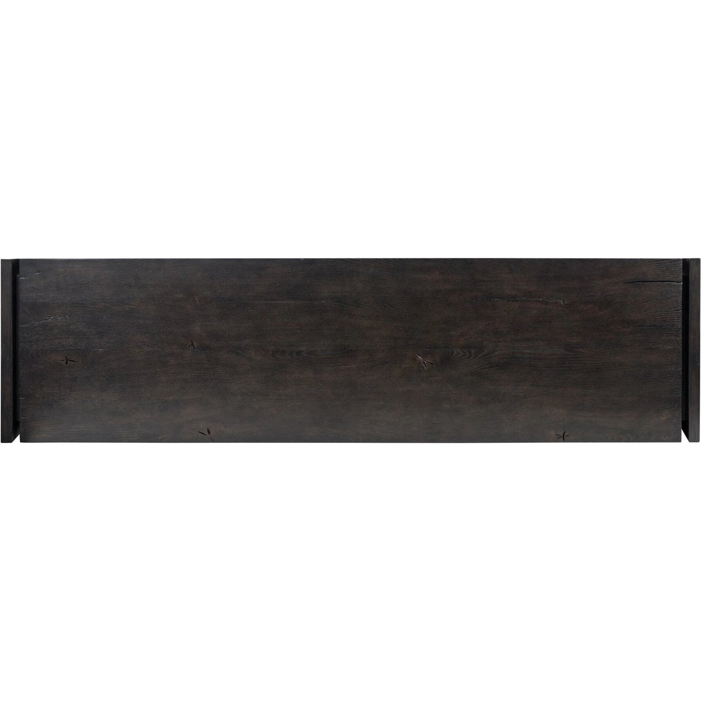 013 SI-2137157 | Closeup | Alora Dresser by Four Hands in dark espresso. Made from solid reclaimed oak, brass in a modern style.