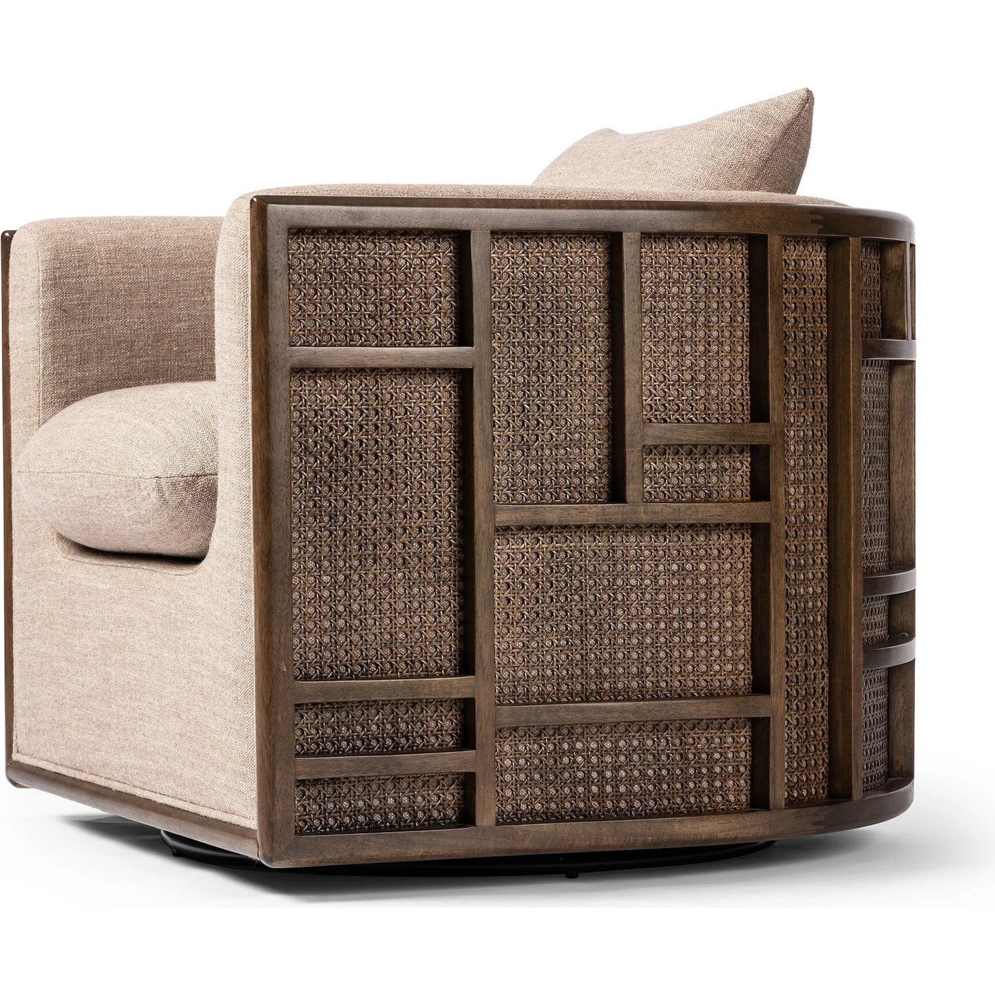 010 SI-2257139 | Closeup | June Swivel Chair by Four Hands. Made from unique in a transitional style.