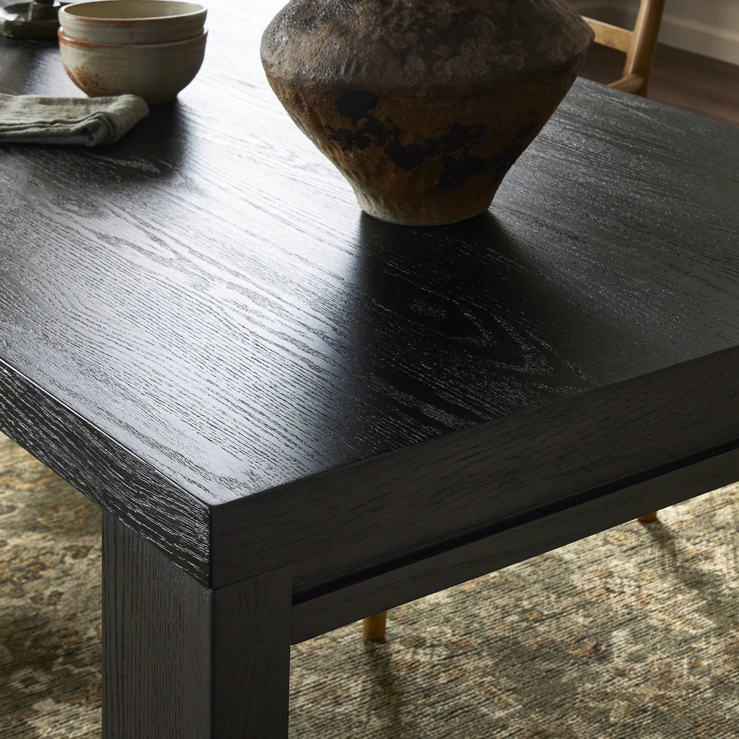 026 SI-2320174 | Closeup | Millie Dining Table by Four Hands. Made from unique in a modern style.