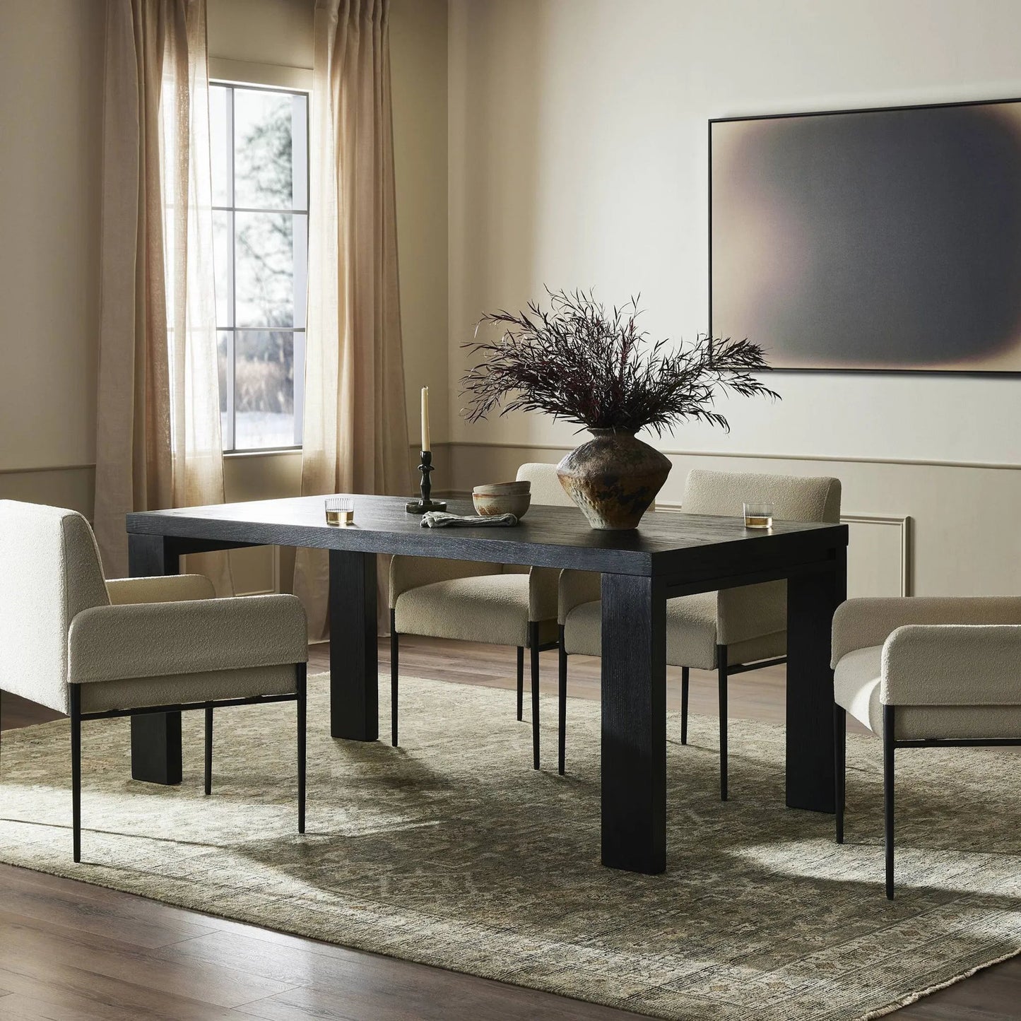 028 SI-2320174 | Lifestyle | Millie Dining Table by Four Hands. Made from unique in a modern style.