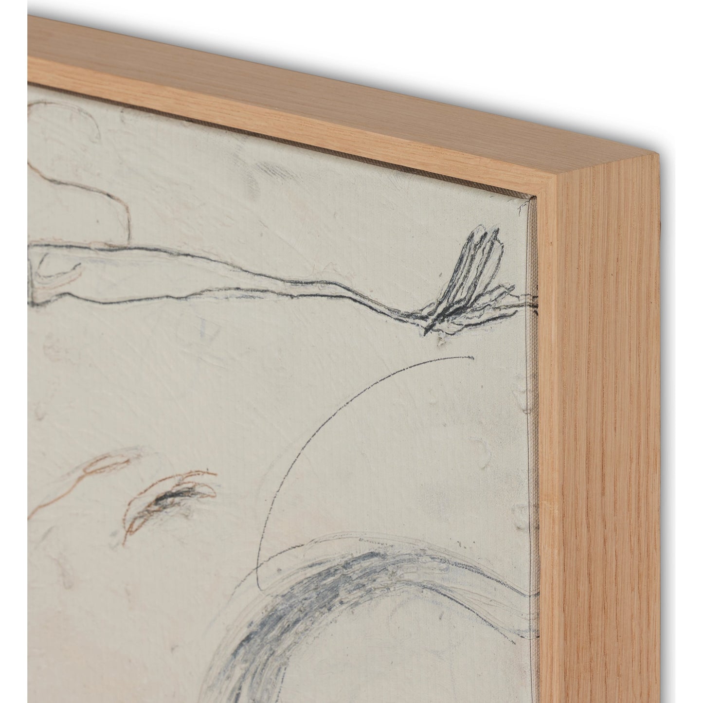 003 SI-2074269 | Additional Silo | Examination of the Rose by Tyler Guinn by Four Hands in white oak. Made from vertical grain floater white oak, canvas in a modern style.