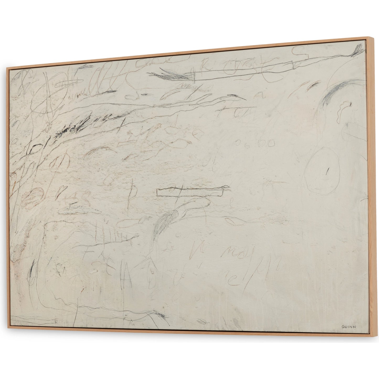 002 SI-2074269 | Additional Silo | Examination of the Rose by Tyler Guinn by Four Hands in white oak. Made from vertical grain floater white oak, canvas in a modern style.