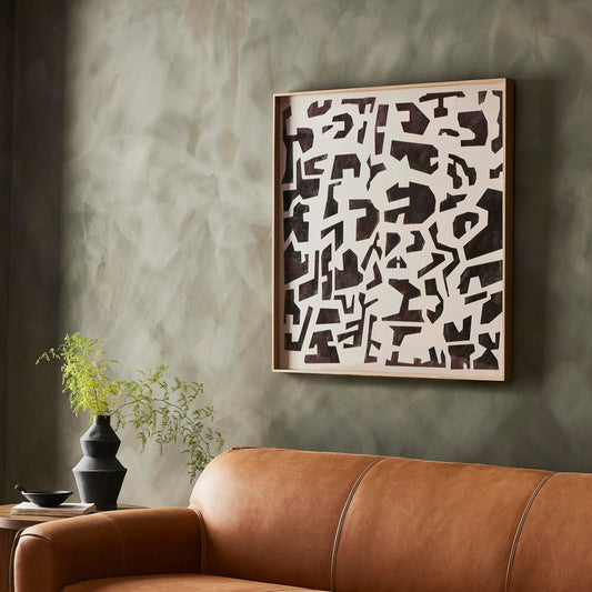 Block Onyx I by Coup d’Esprit by Four Hands. Made from vertical grain floater white oak, maple panel in a modern style.