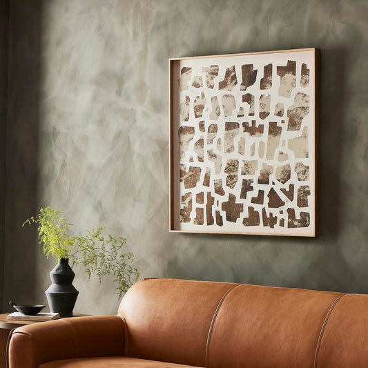 Block Sand I by Coup d’Esprit by Four Hands. Made from vertical grain floater white oak, maple panel in a modern style.