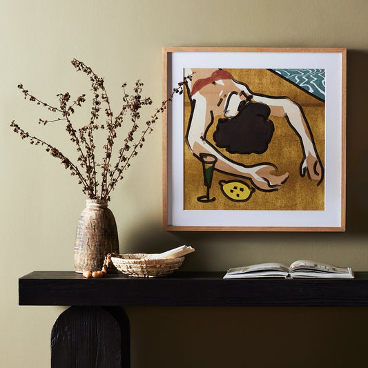 Leisure III by Coup d’Esprit by Four Hands. Made from vertical grain white oak, acrylic glazing in a coastal style.