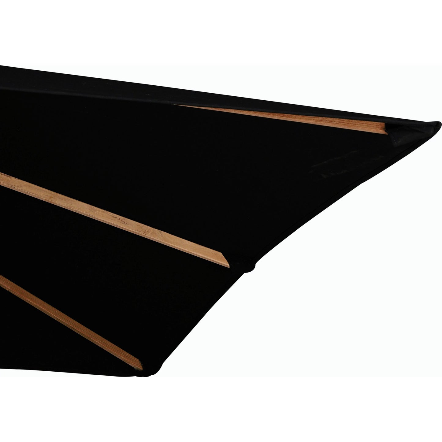030 SI-2158054 | Closeup | Baska Outdoor Rectangular Umbrella by Four Hands. Made from 100% acrylic, solid fsc®-certified teak in a modern style.