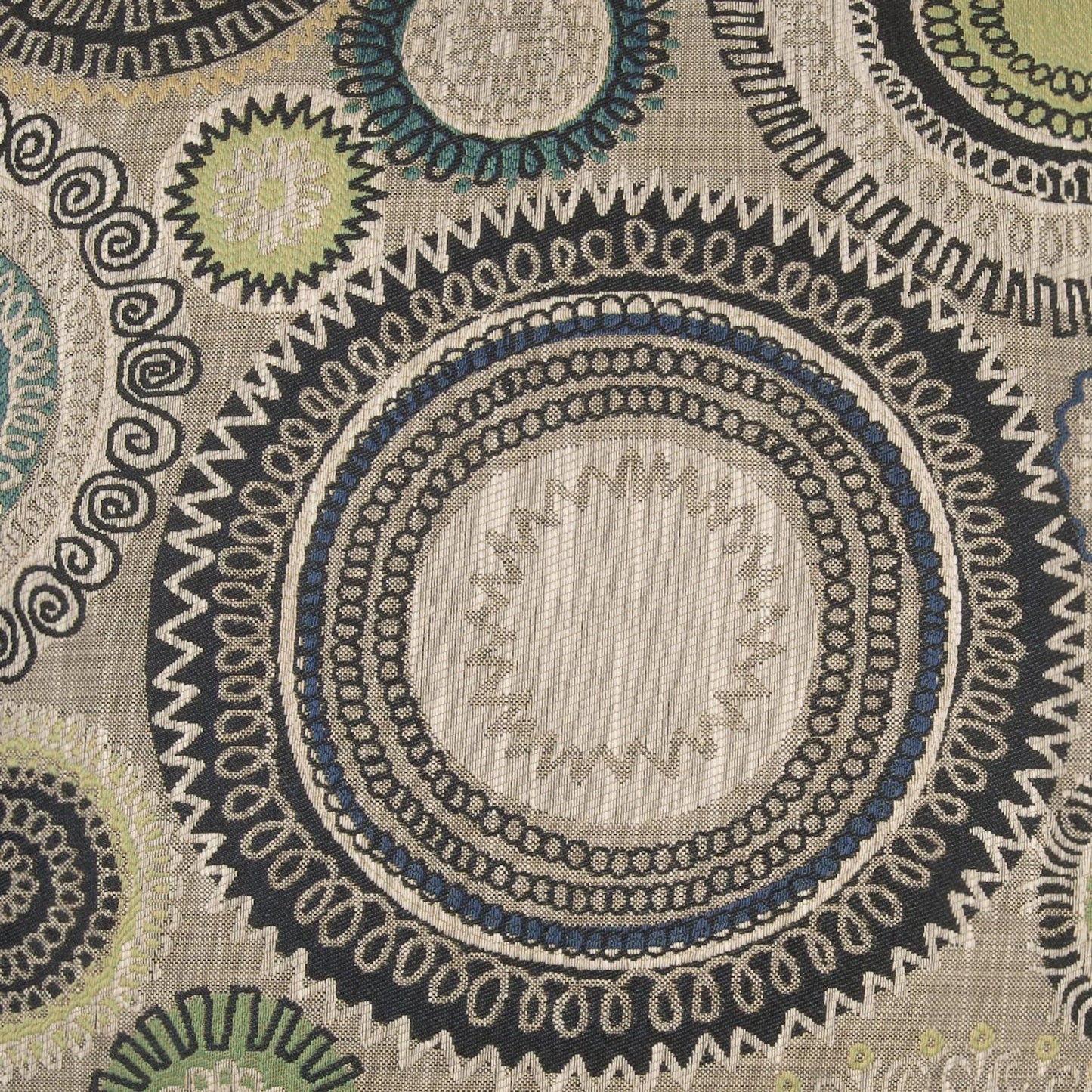 002 SI-2382112 | Closeup | Riollo Pillow by DV Kap Home in azure. Made from 100% polyester in a rustic style.