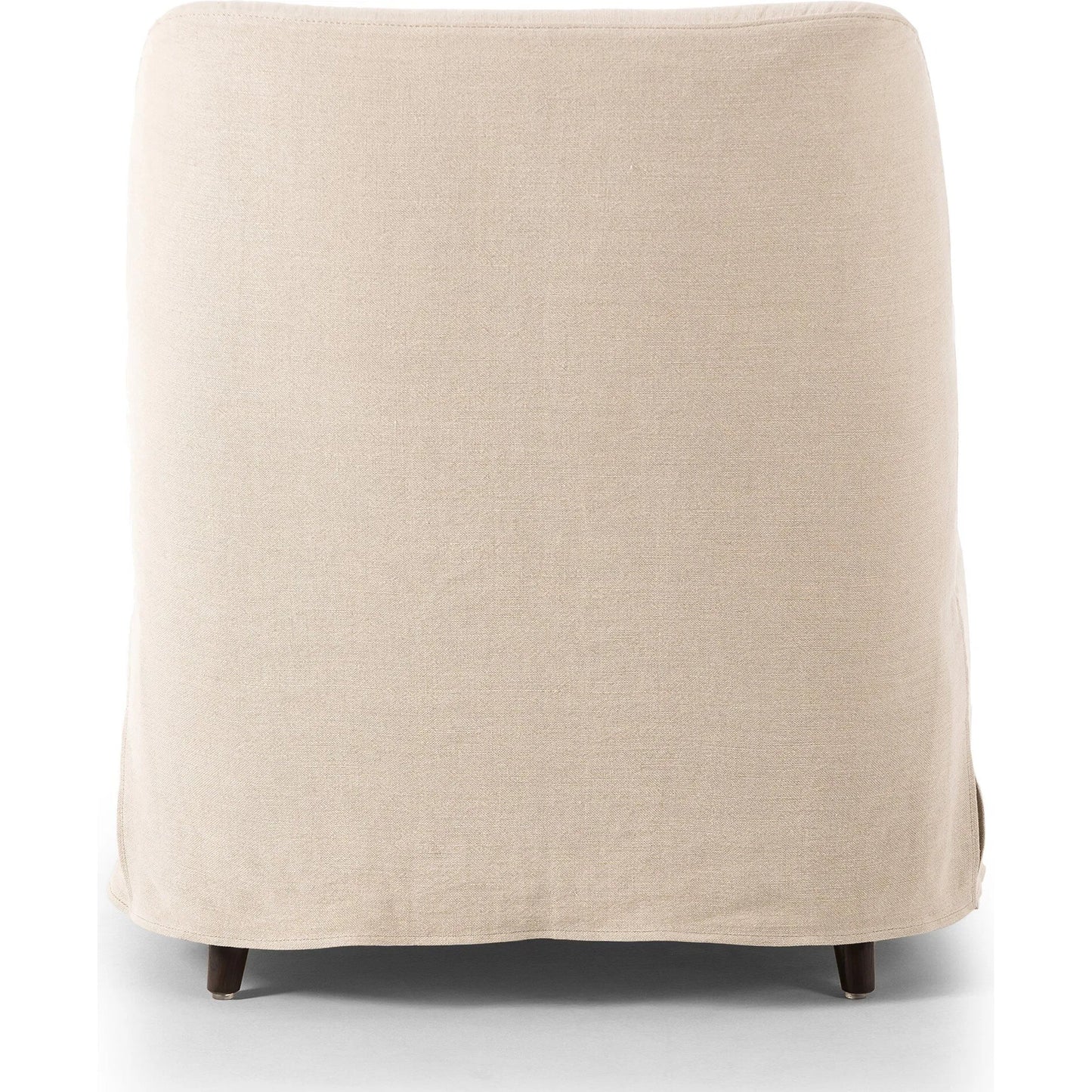 004 SI-2449369 | Additional Silo | Brently Chaise by Four Hands in broadway dune, burnt oak. Made from 100% flax/linen, solid oak in a unique style.