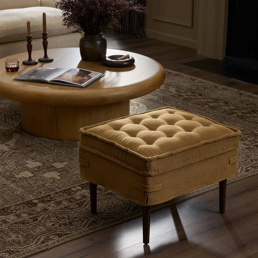 Cole Small Ottoman by Four Hands. Made from unique in a transitional style.