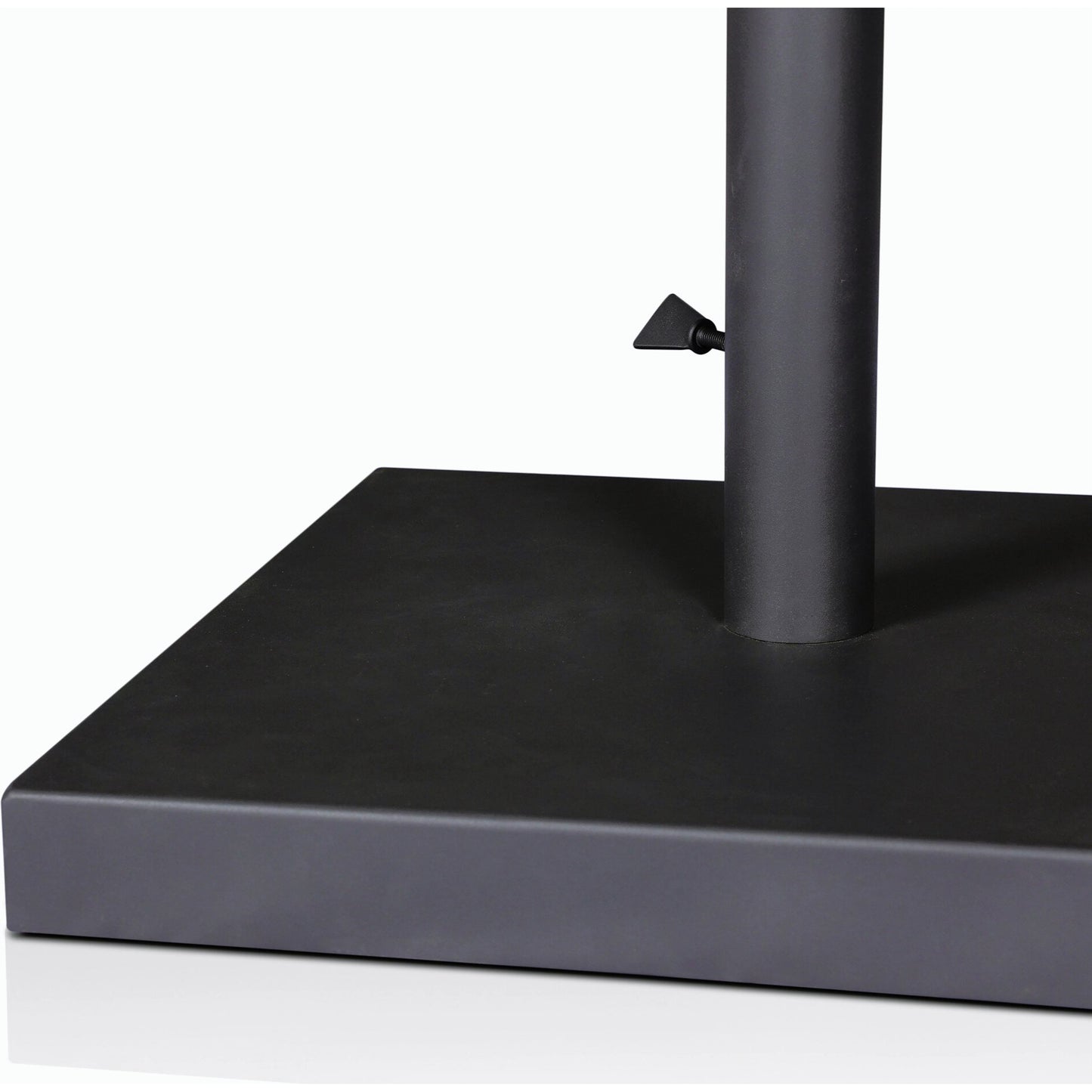 006 SI-2158058 | Closeup | Baska Outdoor Umbrella Stand by Four Hands in black stainless steel. Made from stainless steel in a modern style.