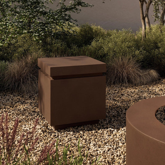 Posen Outdoor Square Propane Enclosure by Four Hands. Made from unique in a modern style.