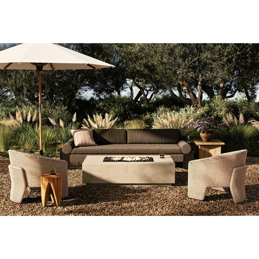 Kenton Outdoor Fire Table by Four Hands. Made from concrete in a modern style.