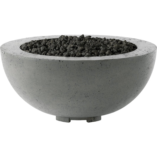 Bronson Outdoor Fire Table by Four Hands. Made from concrete in a modern style.