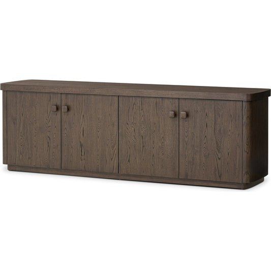 013 SI-2635366 | Primary Silo | Valen Sideboard by Four Hands in rustic brown oak veneer, rustic brown oak solid. Made from oak veneer, solid oak in a unique style.