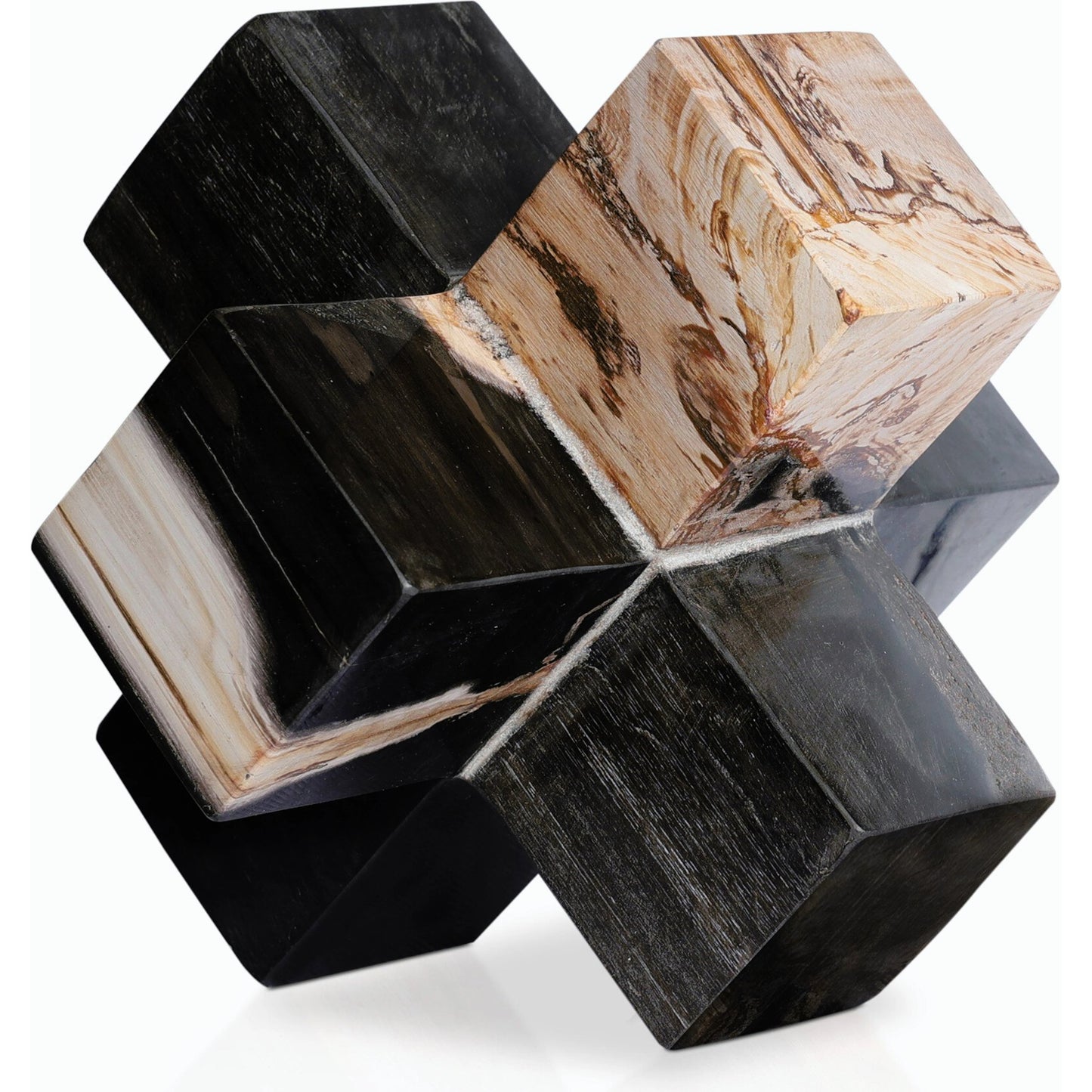 018 SI-2158382 | Closeup | Petrified Wood Jack by Four Hands. Made from petrified wood in a modern style.