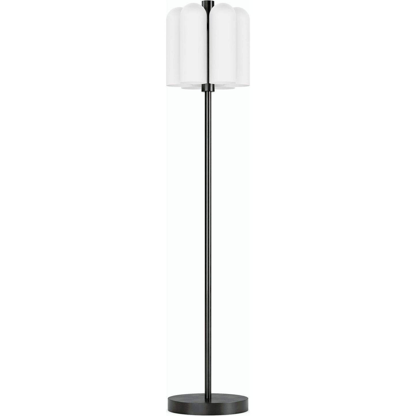001 SI-2158346 | Primary Silo | Odyssey 6 Floor Lamp by Four Hands. Made from brass, glass in a modern style.