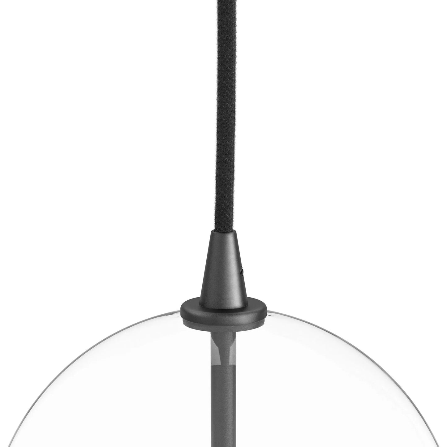 015 SI-2158177 | Closeup | Glass Globe Pendant by Four Hands. Made from glass, thermoplastic, brass in a modern style.