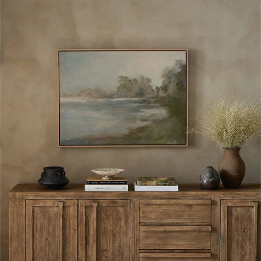 Lake by Lauren Fuhr by Four Hands. Made from raw canvas in a coastal style.