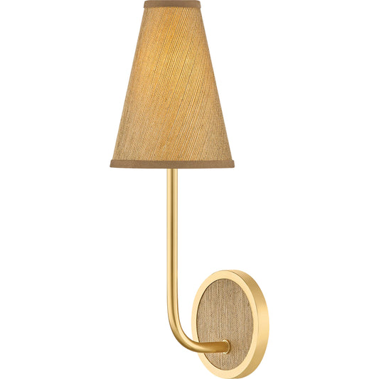 Buskirk Wall Sconce by Hudson Valley in aged brass. Made from unique in a transitional style.