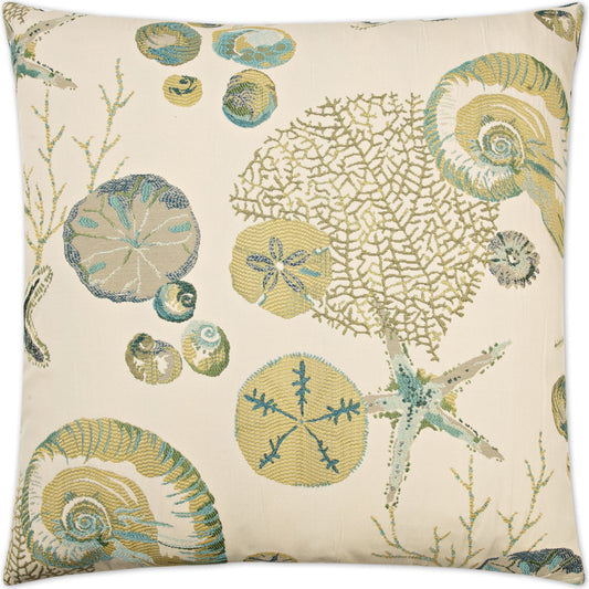 Destin by DV Kap Home in green. Made from 82% polyester, 18% rayon in a coastal style.