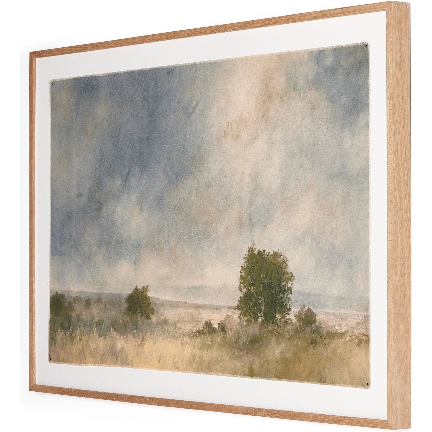 003 SI-2137067 | Additional Silo | Blue Splendor by Aileen Fitzgerald by Four Hands in vertical grain white oak. Made from vertical grain 2.5 white oak, fredrix 558 raw canvas in a modern style.