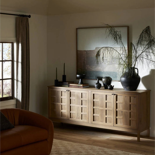 Alessio Sideboard by Four Hands. Made from unique in a transitional style.