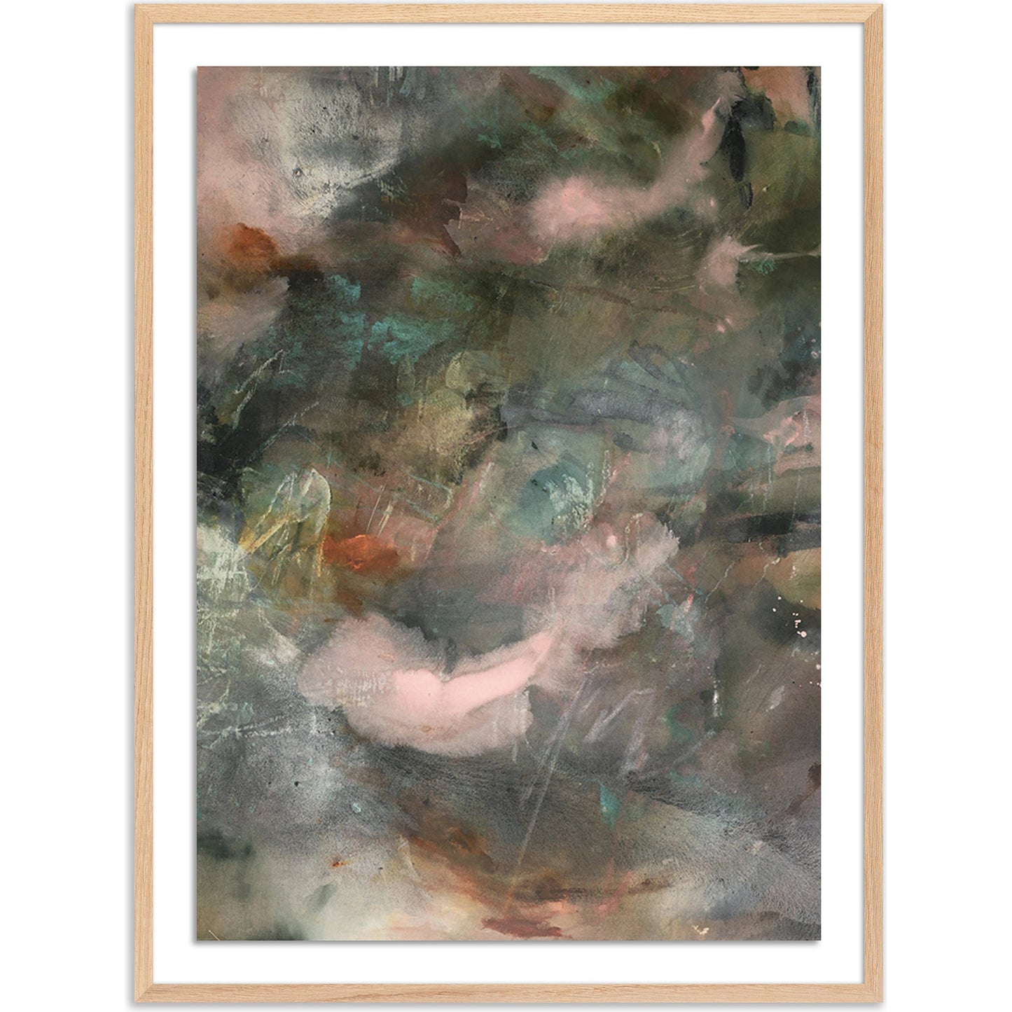 001 SI-2094146 | Additional Silo | The Future Has an Ancient Heart by Allison Rohland by Four Hands. Made from vertical grain 1.5 white oak, watercolor paper in a modern style.