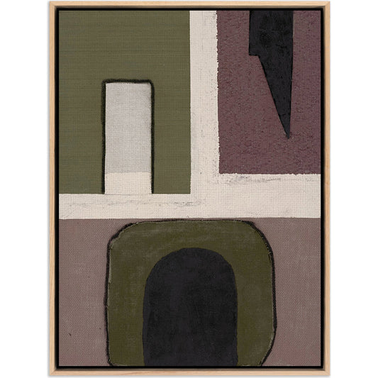 With Love III by Raoul Morren by Four Hands in white oak floater. Made from vertical grain floater white oak, canvas in a modern style.