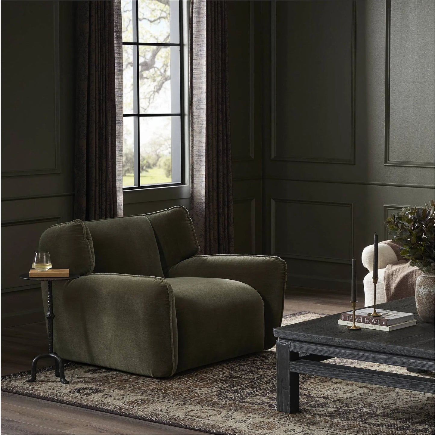 024 SI-2449392 | Lifestyle | Garland Swivel Chair by Four Hands. Made from unique in a unique style.