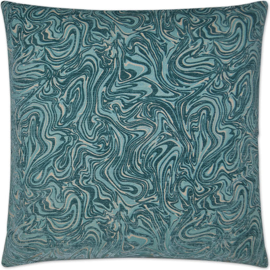 Florentina Pillow by DV Kap Home in turquoise. Made from 70% cotton, 10% rayon, 15% nylon, 5% acrylic in a eclectic & global style.