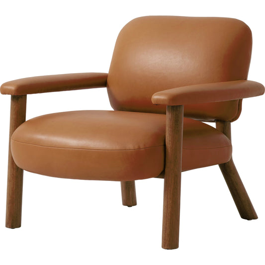 Eisley Chair by Four Hands. Made from top grain leather, solid parawood, poplar plywood in a modern style.