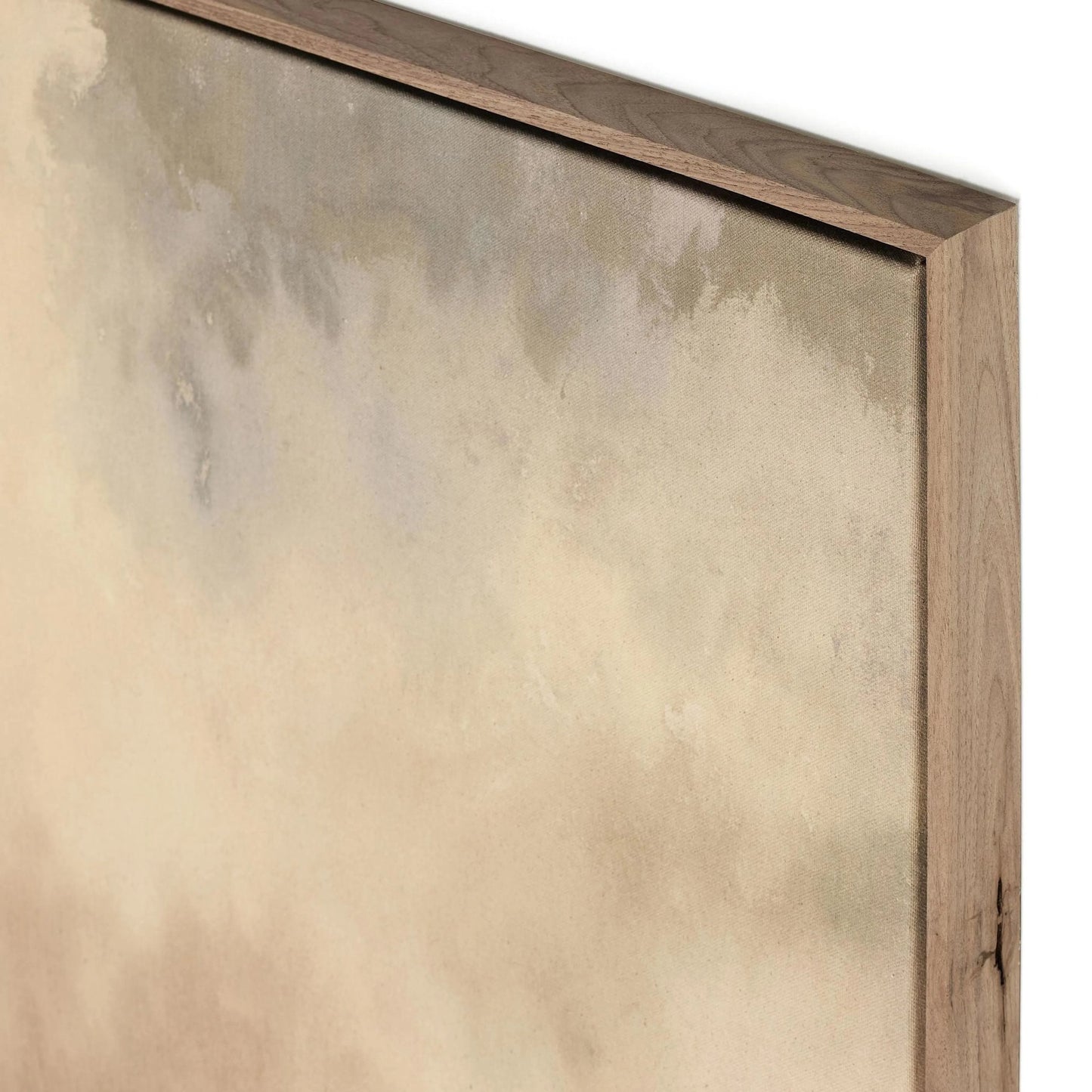 005 SI-2191604 | Closeup | You Said I Am The Sea by Aileen Fitzgerald by Four Hands in rustic walnut floater, fredrix 558 raw canvas. Made from rustic walnut, raw canvas, gallery bracer in a modern style.