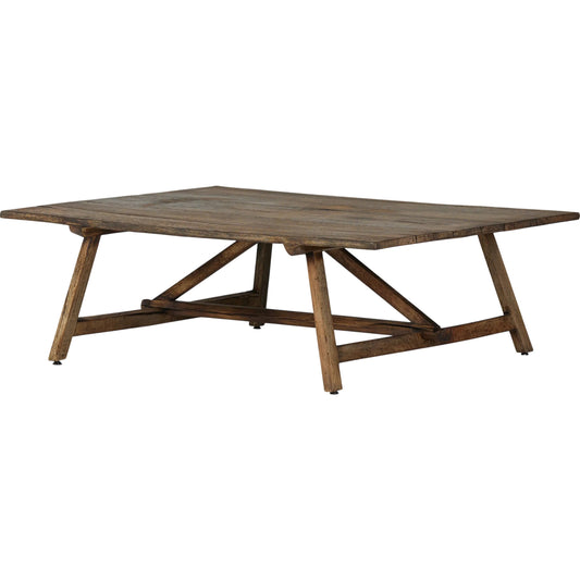 011 SI-2327555 | Primary Silo | Elio Coffee Table Small by Four Hands in burnt bleached oak. Made from solid oak in a transitional style.