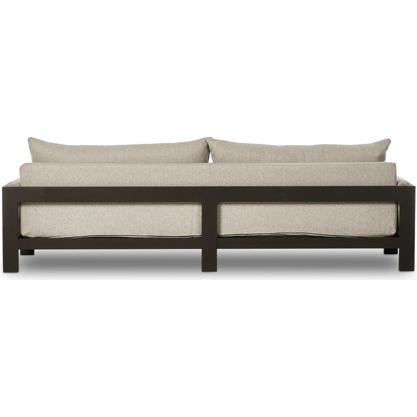 004 SI-2320015 | Additional Silo | Chapman Outdoor Metal Sofa-106" by Four Hands in concha fog, bronze. Made from 100% olefin, aluminum in a transitional style.