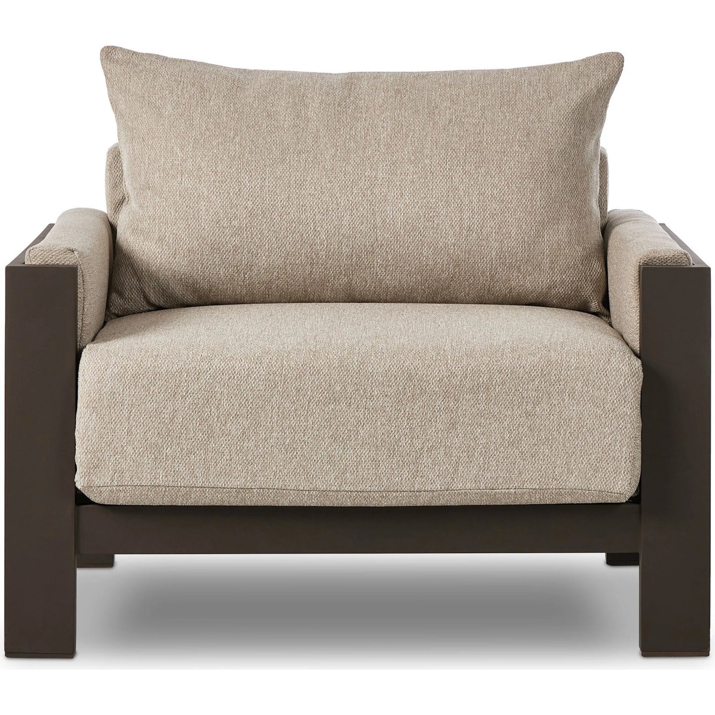 002 SI-2320014 | Additional Silo | Chapman Outdoor Metal Chair by Four Hands in concha fog, bronze. Made from 100% olefin, aluminum in a transitional style.